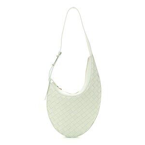 NWOT Bottega Veneta Nappa Intrecciato Leather Hobo Bag Glacier Small Drop $3100